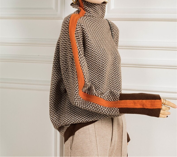 Leonor - Luxury high-neck jumper