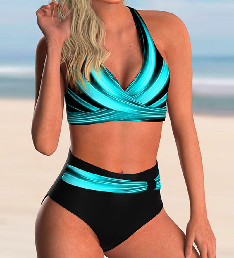 Liliana - Cross-Cutout and Patterned Bikinis