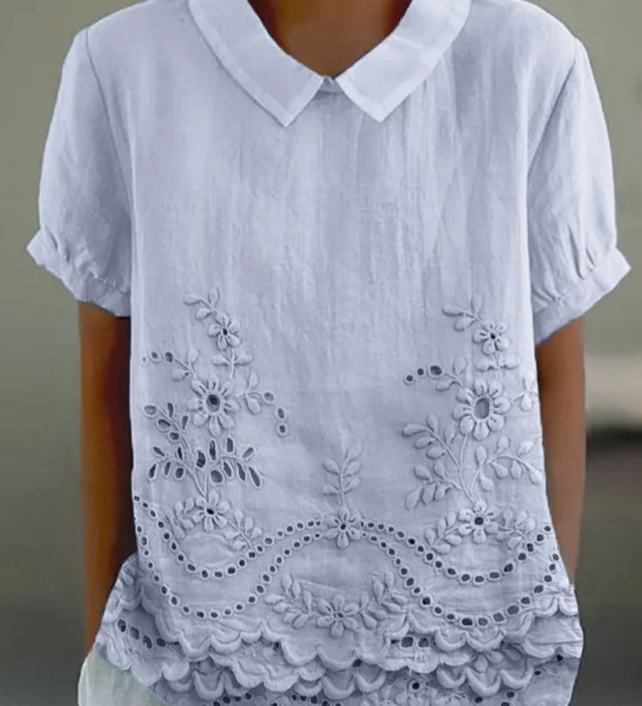 Embroidered Floral Shirt Liliana