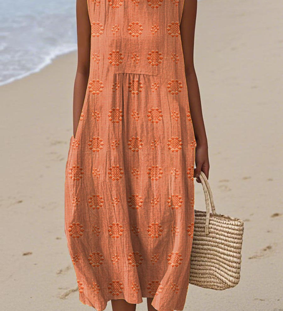 Franca - Cotton sleeveless dress
