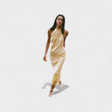 Gala - Satin Halterneck Dress