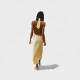 Gala - Satin Halterneck Dress