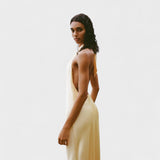 Gala - Satin Halterneck Dress
