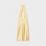 Gala - Satin Halterneck Dress