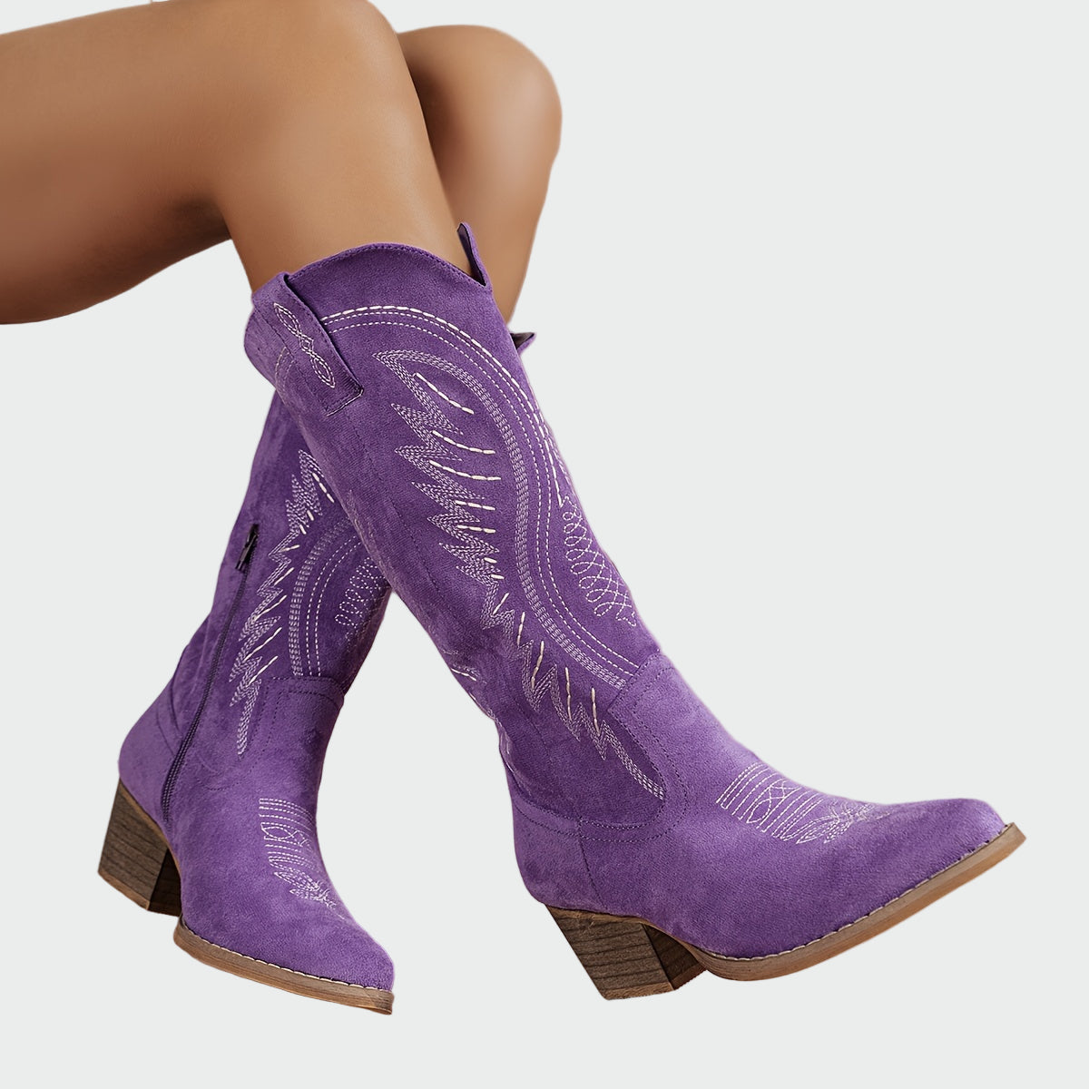 Elegant Embroidered Boots