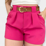 High waist pleated trousers