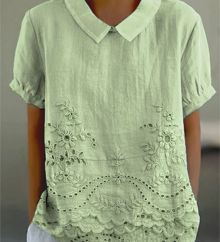Embroidered Floral Shirt Liliana