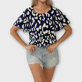 Evelyn - Casual Round Neck Blouse