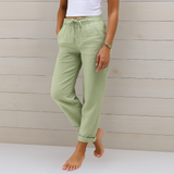 Sara - Premium stretch linen trousers
