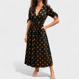 Patterned midi dress Eva