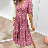 Elegant Polka Dot Dress Mónica