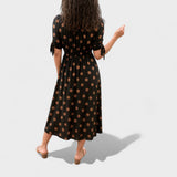 Patterned midi dress Eva
