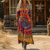 Maria - Casual Haljina s Dugim Rukavima Vintage Stil