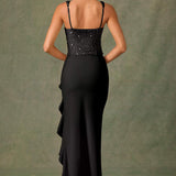 White satin corset dress
