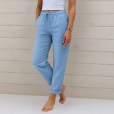 Sara - Premium stretch linen trousers