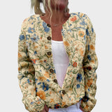 Cláudia's Autumnal Floral Cardigan