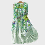 Watercolor design garden dress