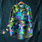 Casual summer forest print shirt