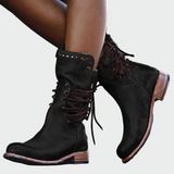 Leather lace-up shoes