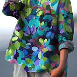 Casual summer forest print shirt