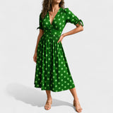 Patterned midi dress Eva