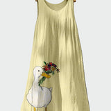 Duck print dress