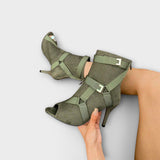 Elegant Open Toe Heeled Sandals