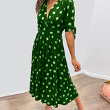 Elegant Polka Dot Dress Mónica