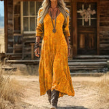 Maria - Casual Haljina s Dugim Rukavima Vintage Stila