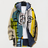 Abstract patterned coat