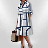 Geometric Midi Dress Helena