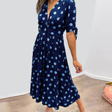 Elegant Polka Dot Dress Mónica