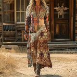 Maria - Casual Haljina s Dugim Rukavima Vintage Stila
