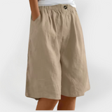 Linen trousers with pockets