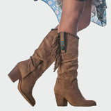 Comfortable leather boots