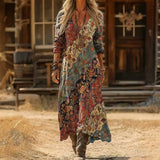 Maria - Casual haljina s dugim rukavima, vintage stil
