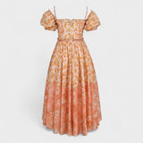 Valentina - Floral coral dress