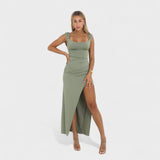 Sarela open-back long dress