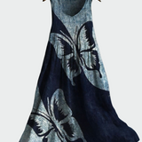Butterfly print dress