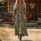 Maria - Casual Haljina s Dugim Rukavima Vintage Stila