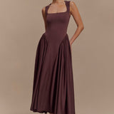 Midi dress in funny color - Sara