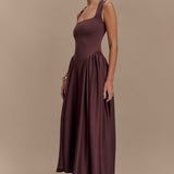 Midi dress made of comfortable material - Sara