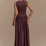 Midi dress in funny color - Sara