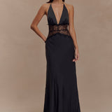 Velina lace and satin dress