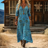 Maria - Casual Haljina s Dugim Rukavima Vintage Stil