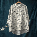 Iva - Casual shirt with dog print
