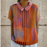 Geometric Striped Nina Shirt