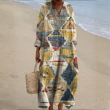 Cátia Dress with Ethnic Patterns