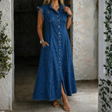 Leonor - Denim Dress, Plus Size