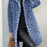 Long leopard print coat